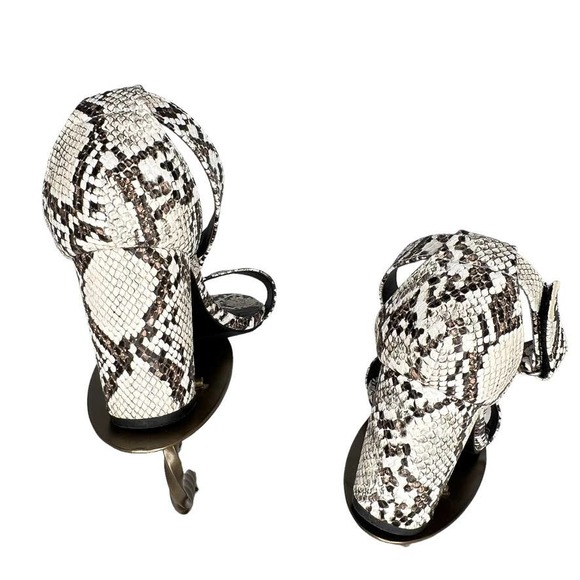 Lane Bryant Reptile Print Sandals with Ankle Strap Size 8W - Picture 4 of 8